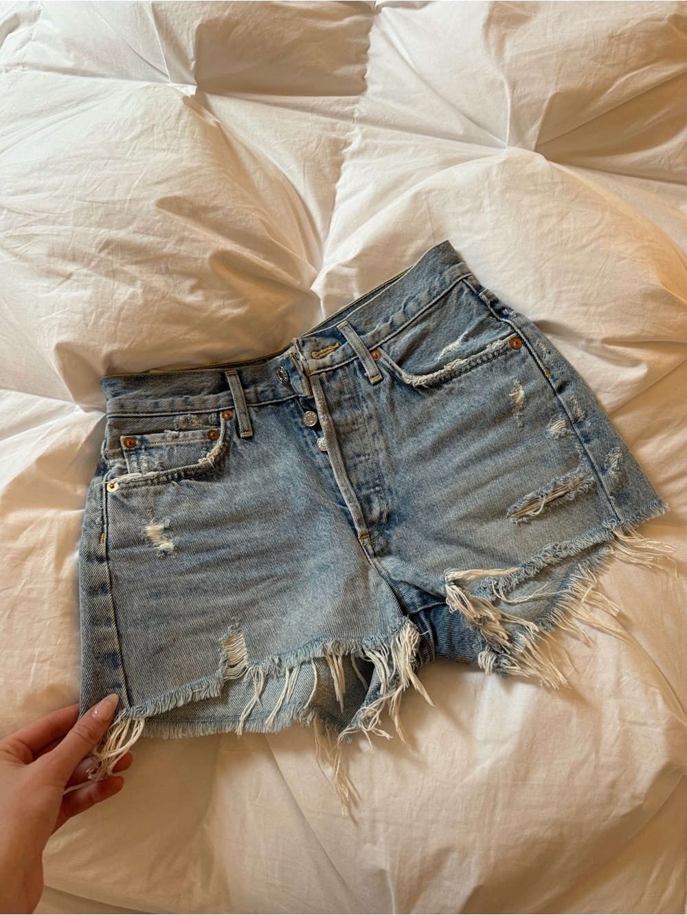Agolde Parker Denim Jean Shorts size 23